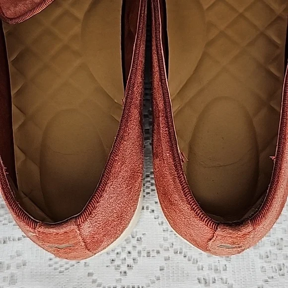 Birdies Swift leather burnt orange slip on loafer flats shoes sz 8 - Picture 8 of 11